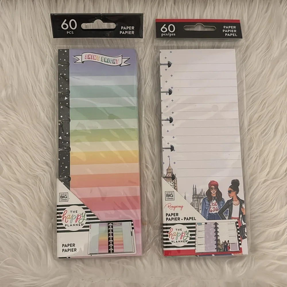 2 Happy Planner paper inserts from the Me & My Big Ideas line